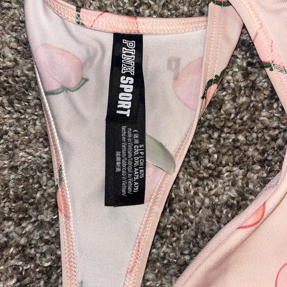 PINK Victoria's Secret Peach Print Bra - Picture 3 of 6